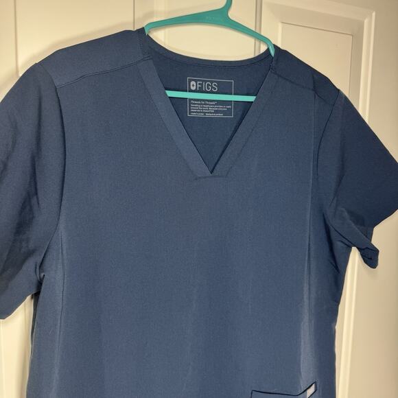 Figs Women's Casma 3 Pocket Scrub Top Short Sleeve V-Neck Size Large PO#5292 - Picture 3 of 6